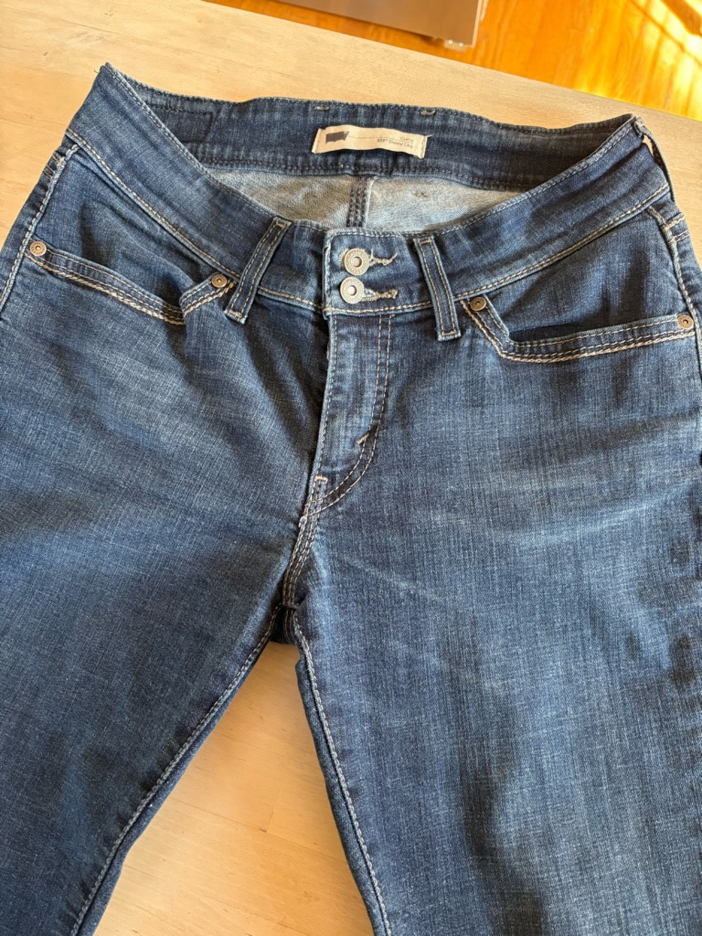 Levi’s 529 Curvy Skinny Leg Dark Blue Stretch Denim Jeans